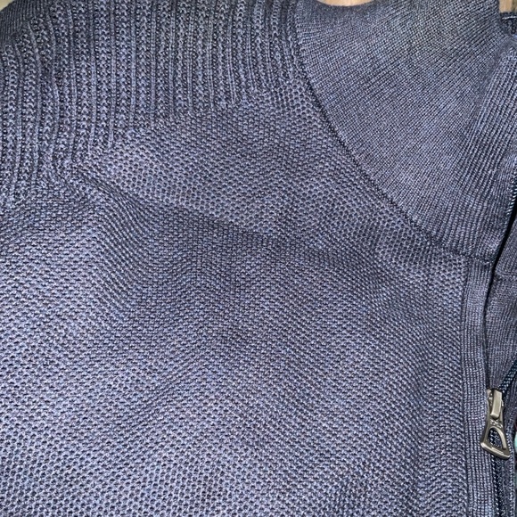 Polo Ralph Lauren Pima Cotton Dark Blue Full-Zip Pima Cotton Sweater - XL - Picture 7 of 13
